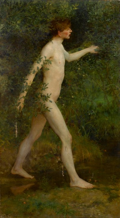 A Woodland Bather by Henry Scott Tuke